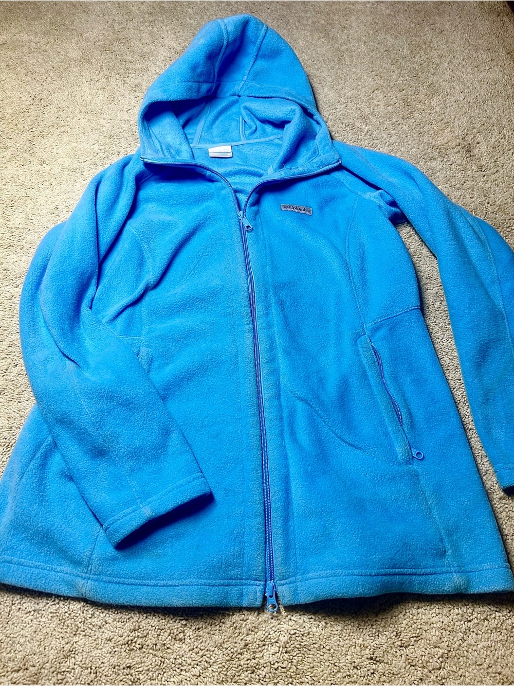 Columbia Benton Springs II Long Fleece Hoodie Blue XL